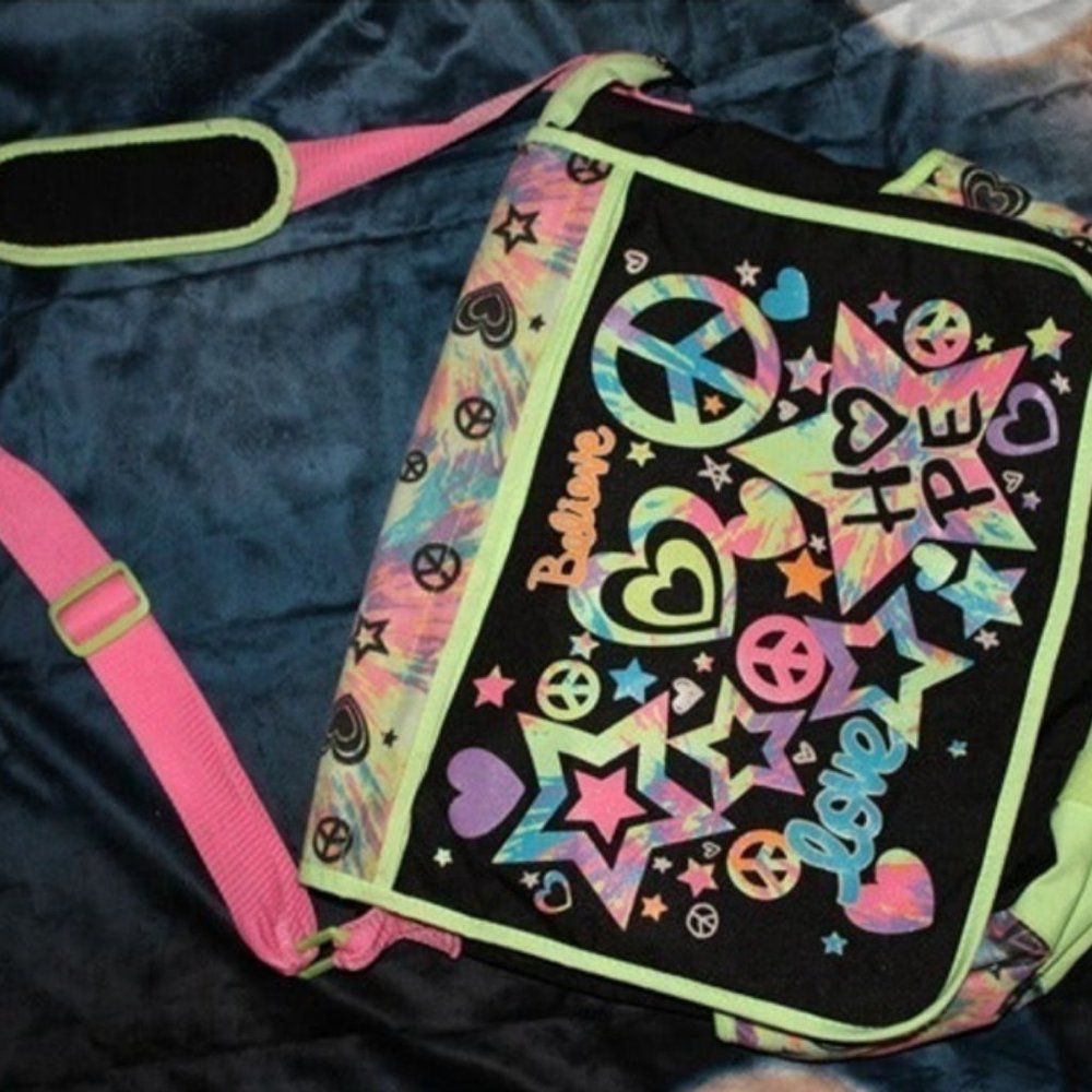 Justice Cross Body Messenger‎ Shoulder Bag 5" x 12" × 14"